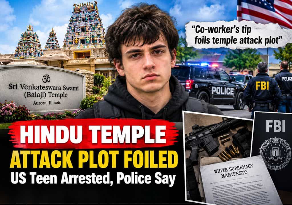 Hindu temple attack plot